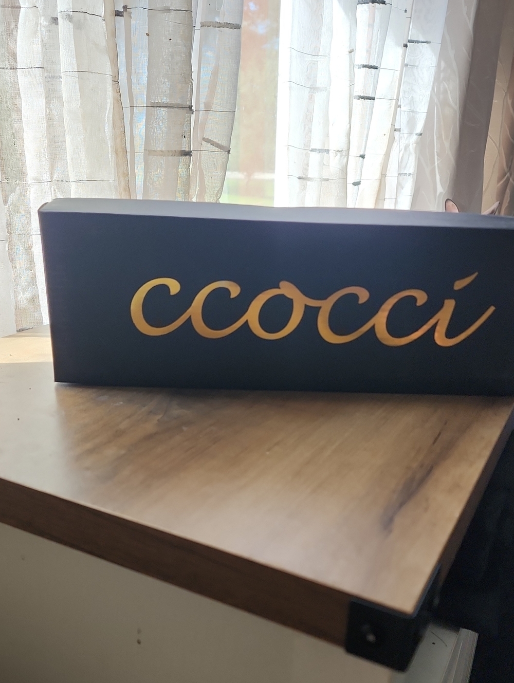 CCOCCI Black Box with Gold Script Logo
